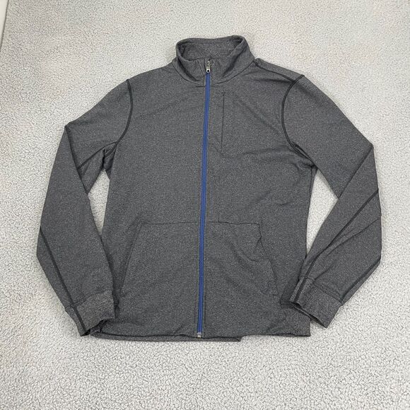 lululemon athletica Other - Lululemon Prepost Jacket Men L Gray Mock Neck Athlesuire Full Zip